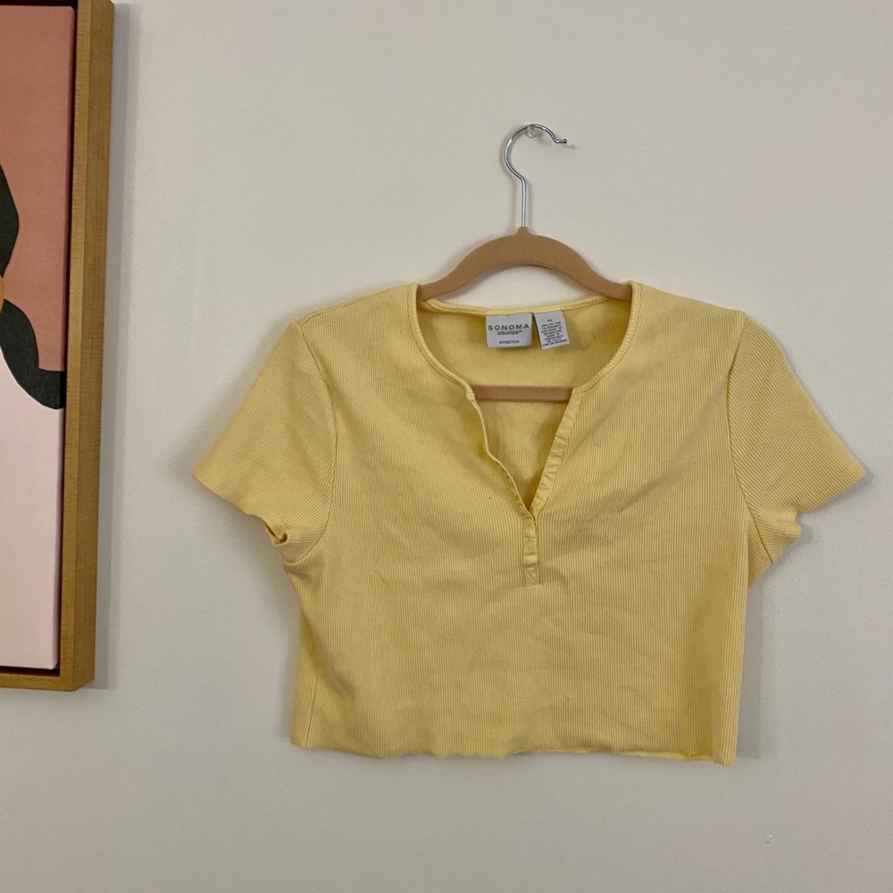 Pastel Yellow Short Sleeve